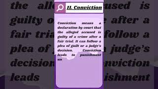 Conviction- meaning in law #shorts #law #legal #llb #ballb #conviction #knowledge #ipc #crpc