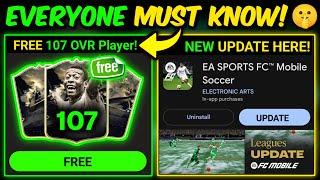 GLITCH, FREE 107 OVR Player, New FC Mobile Update Leaks | Mr. Believer