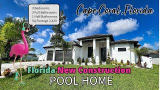 Another Cape Coral Florida Stunning Pool Home For Sale!