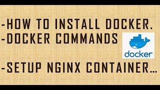 How to use docket Setup ? How to configure nginx container on docker ? What is Docker Commands ||