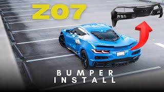 C8 z06 gets z07 bumper installed