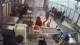 Power bank charger catches on fire in airport