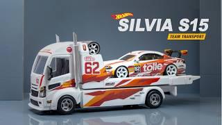 Epic Drift Team Build! Hot Wheels Nissan Silvia S15 & Custom Tow Truck Combo!