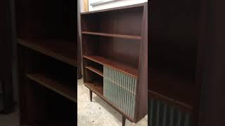 Vintage Danish Modern Rosewood Bookshelf or Bar Cabinet. Seattle Vintage Consignment Furniture Store