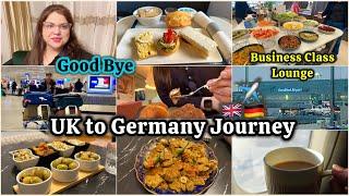 London to Germany Travel ️ Good Bye UK  Business Class Lounge | Welcome to Germany 