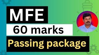 Diploma MFE  passing package || 20ME11T || Easy 60 marks