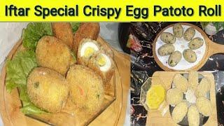 Crispy Egg Potato Roll Recipe | Iftar special Egg Roll Recipe At Home