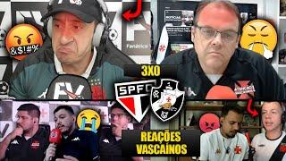 REAÇÕES dos VASCAÍNOS FURIOSOS com a DERROTA - SÃO PAULO 3X0 VASCO [REACT BRASILEIRÃO 2024]