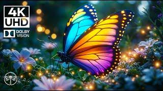 Butterfly 4K Video UHD - Insect Film with Relaxing Music Reduce Stress, Stop Overthinking 