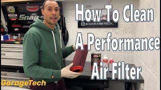 How to clean a performance air filter with the BMC washing kit | Car Motorbike high flow filter K&N