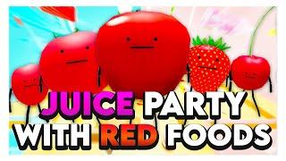 Roblox SECRET STAYCATION JUICE PARTY WITH RED FOODS! 