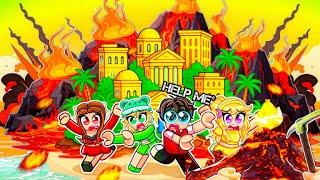 Surviving 1000 Days in VOLCANOHORRIBLE roblox build an island
