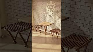 This Table Folds Like Magic Right On The Wall! Smart Furniture Design. #smartfurniture