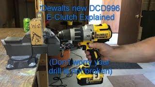 Dewalt DCD996 Hammer Drill E-Clutch Explained