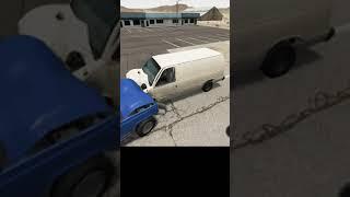 Truck VS Van crash slow-motion shorts at Beamng Drive