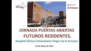 Jornada de Puertas Abiertas ONLINE para futuros residentes del H.C.U. Virgen de la Arrixaca 2021