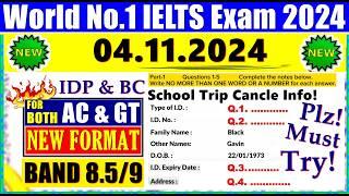 IELTS LISTENING PRACTICE TEST 2024 WITH ANSWERS | 04.11.2024