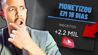 ATENÇÃO!!! Ele Monetizou CANAL DARK DE FINANÇAS COM 18 Dias [ Revelou o Macete ]