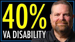 Veterans Benefits at 40% Disability | VA Service-Connected Disability | theSITREP