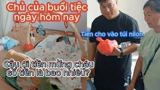 [342] Hai vợ chồng đi mừng đầy tháng & Cậu đi tiền mừng cho cháu số tiền khủng là bao nhiêu