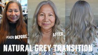 Hair Transformations with Lauryn: Natural Grey Transition Colour Correction Ep. 160