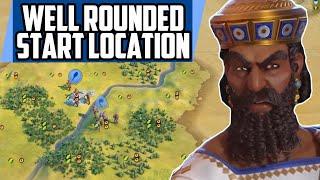 This is a well rounded Start Location with INSANE potential - Civ 6 Babylon