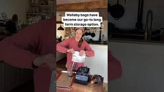 How We Store Dried Goods from the Garden #homestead #ad #wallabygoods