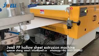 PP Hollow Sheet extrusion machine - Jwell Machinery