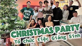 #Vlogmas: Bữa tiệc Giáng Sinh Buffet kiểu Á & màn đổi quà siêu vui cùng hội bạn thân // Dinology