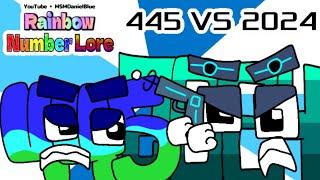 Rainbow Number Lore 445 MSMDanielBlue VS 2024 Cyan