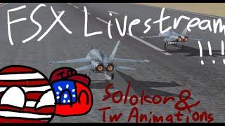 playing fsx with taiwan animations!! (Microsoft Flight Simulator X Gameplay)