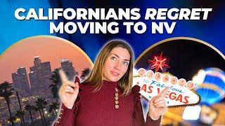 CALIFORNIANS REGRET MOVING TO NEVADA | MOVING FROM CA TO NV | WATCH FIRST | RENO, NEVADA REAL ESTATE