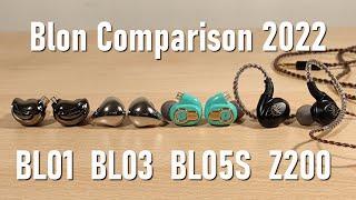 Blon 2022 Comparison Feat BL-01 BL-03 BL-05s and Z200