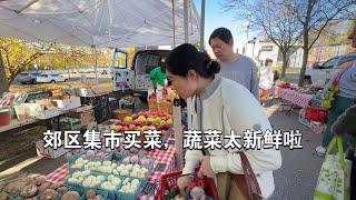 集市食材回家做一锅美食｜记录北美郊区全职主妇慢生活｜去公婆家｜好吃不胖的卤牛腱