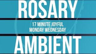 17 Minute Rosary - 1 - Joyful - Monday & Saturday - SPOKEN + AMBIENT MUSIC