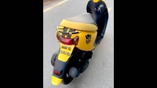 Custom made 50 cc scooter. Bumblebee theme #automobile #motorcycle #bike