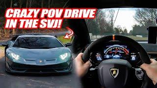 CRAZY POV DRIVE IN THE LAMBORGHINI AVENTADOR SVJ! *The Most SAVAGE Lamborghini EVER*