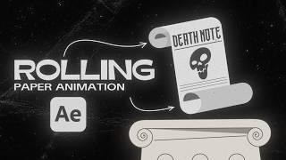 How To Make A Rolling Paper Animation In After Effects | Tutorial