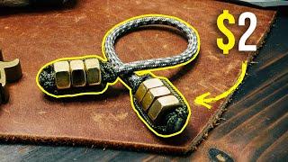 Hours Of Fun For $2! Paracord Hex Nut Begleri Skill Toy | HOW TO MAKE