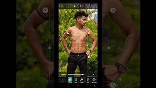 #Shorts Picsart realistic six pack photo editing #ytshort