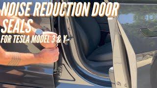 Noise Reduction Door Seals for Tesla Model 3/Y