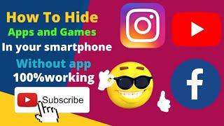 How To Hide Apps and Games/Technical Ankit/plz subscribe my YouTube channel