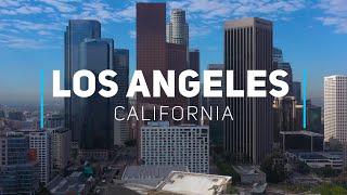 Los Angeles 2024, California - downtown area by drone