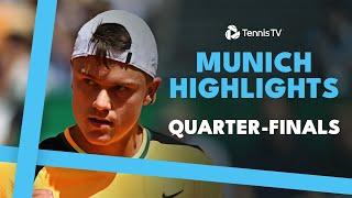 Rune Faces Huesler; Zverev, Fritz & More Also In Action | Munich 2024 Quarter-Final Highlights