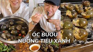 Lần Đầu thử làm Ốc Bươu Nướng Tiêu Xanh và Cái kết ...... của ông Anh