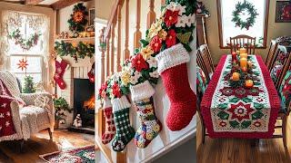 Crochet-Inspired Christmas Cottage: Cozy Decorating Ideas to Turn Your Home into a Winter Wonderland