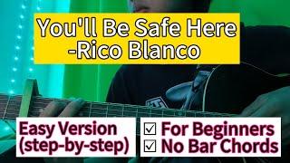 You'll Be Safe Here- Rico Blanco | Guitar Tutorial | Super Easy Version (step-by-step)