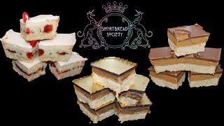 Shortbread Society from Goldbelly: Cherry Bakewell, Billionaire’s Shortbread & Peanut Butter Cup