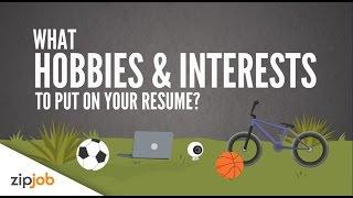 Hobbies and Interests you Need to Include on a Resume