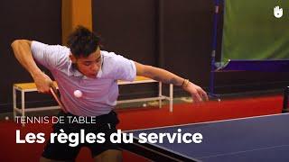 Apprendre les règles du service, avec Alexandre Cassin | Tennis de Table